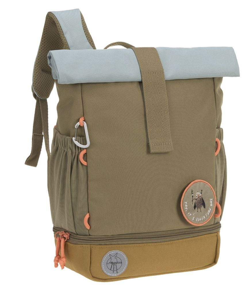 Lässig Detský batôžtek Mini Rolltop Backpack Nature olive
